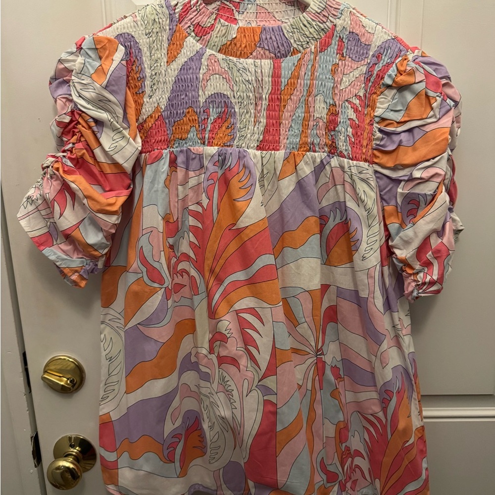 Luxe Multicolor Smocked Dress